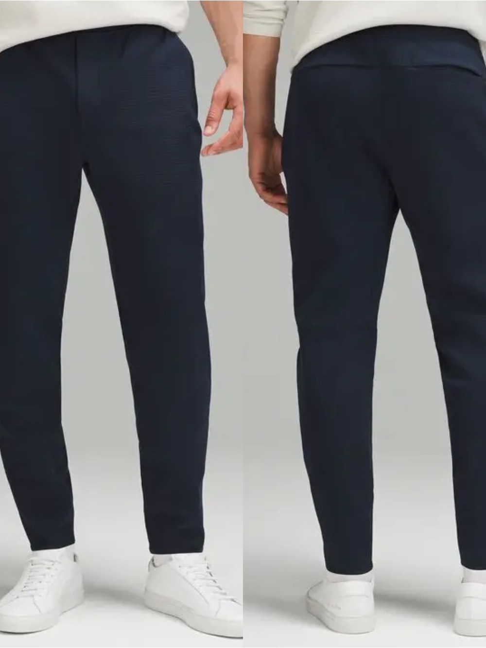 LULULEMON Textured Spacer Classic-Tapere Sz L In True Navy